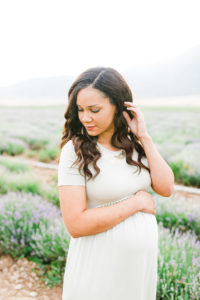 Hallie Maternity Session | Mona Lavender Fields | Utah Maternity Sessions