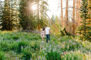 Alex & Kelci | Albion Basin Engagement Session