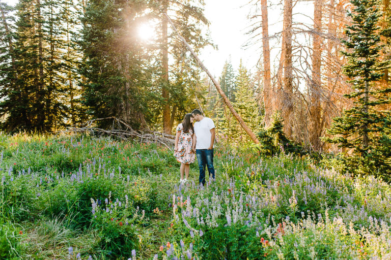 Alex & Kelci | Albion Basin Engagement Session