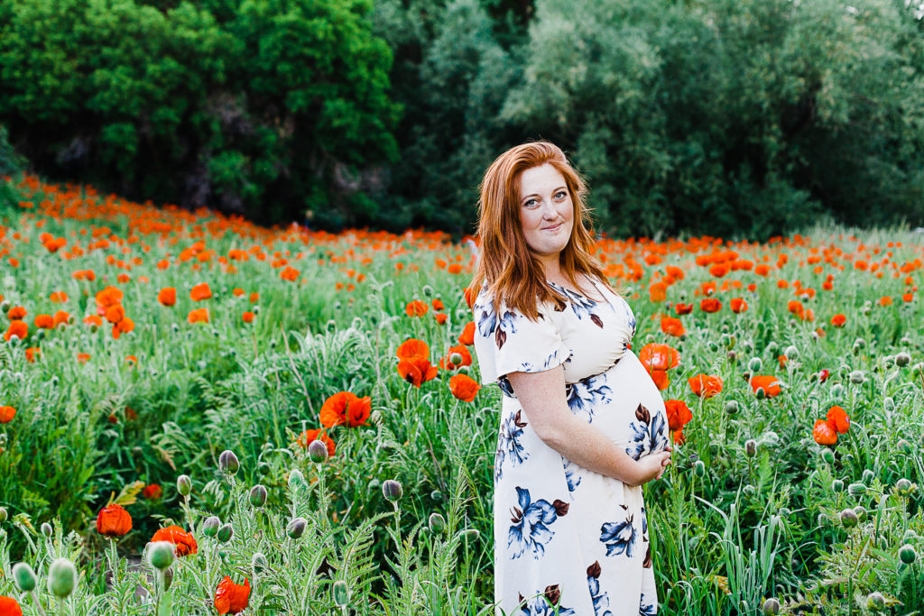 Kayla | Mantua Poppies Maternity Session | Truly Photography