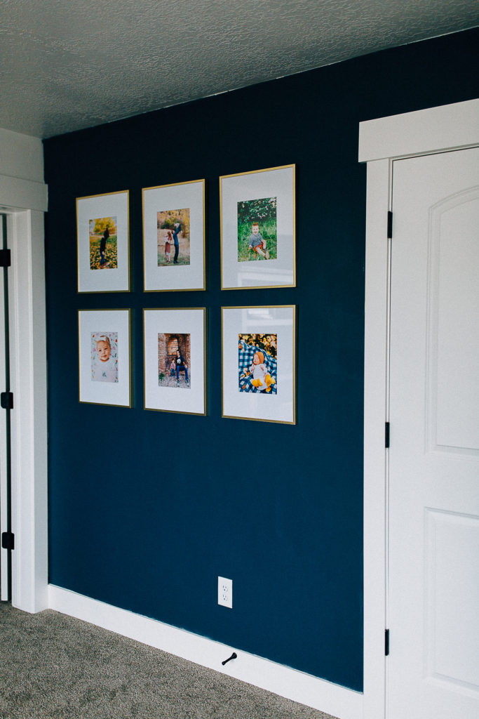 DIY Blue Gallery Wall