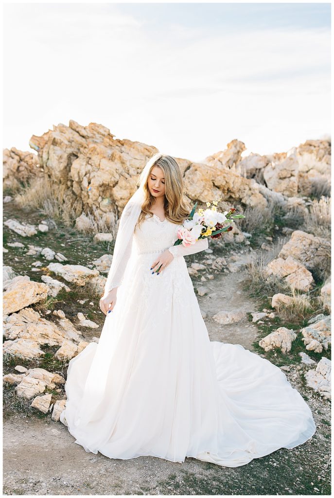 Sav | Antelope Island Bridals | Utah Wedding Photographer