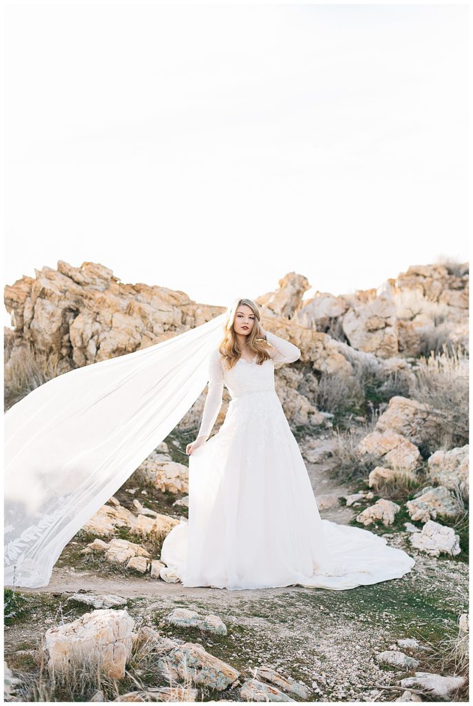 Sav | Antelope Island Bridals | Utah Wedding Photographer