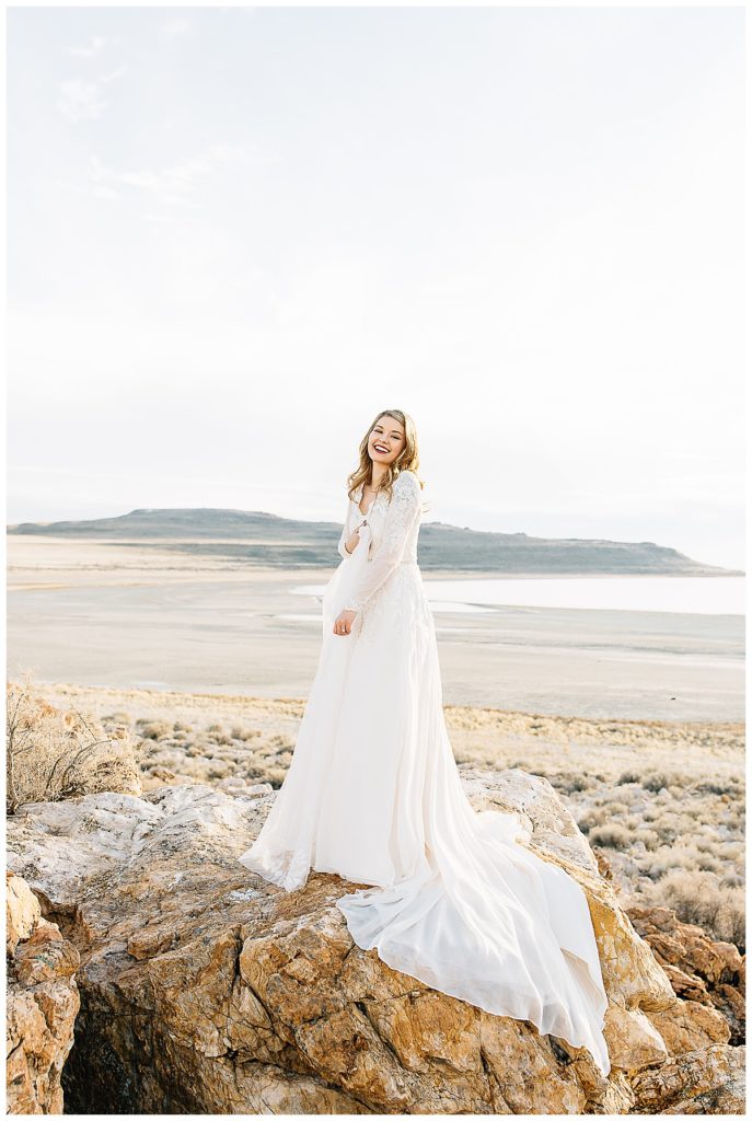 Sav | Antelope Island Bridals | Utah Wedding Photographer