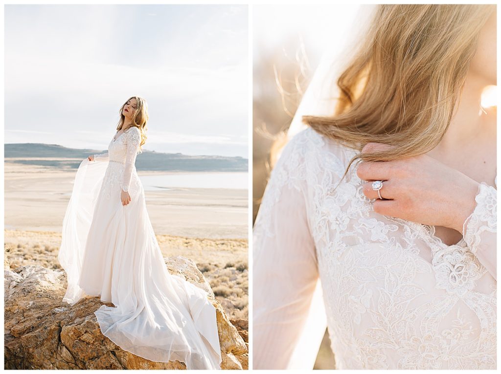 Sav | Antelope Island Bridals | Utah Wedding Photographer