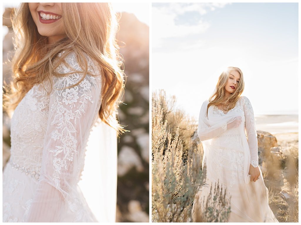 Sav | Antelope Island Bridals | Utah Wedding Photographer