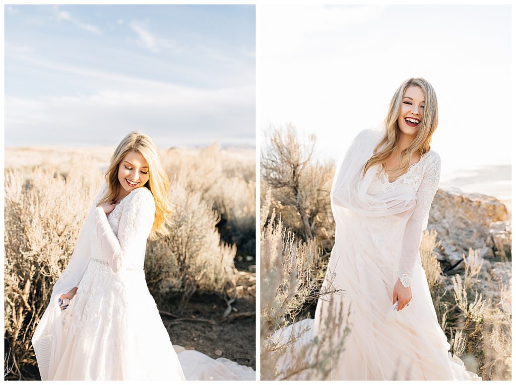 Sav | Antelope Island Bridals | Utah Wedding Photographer