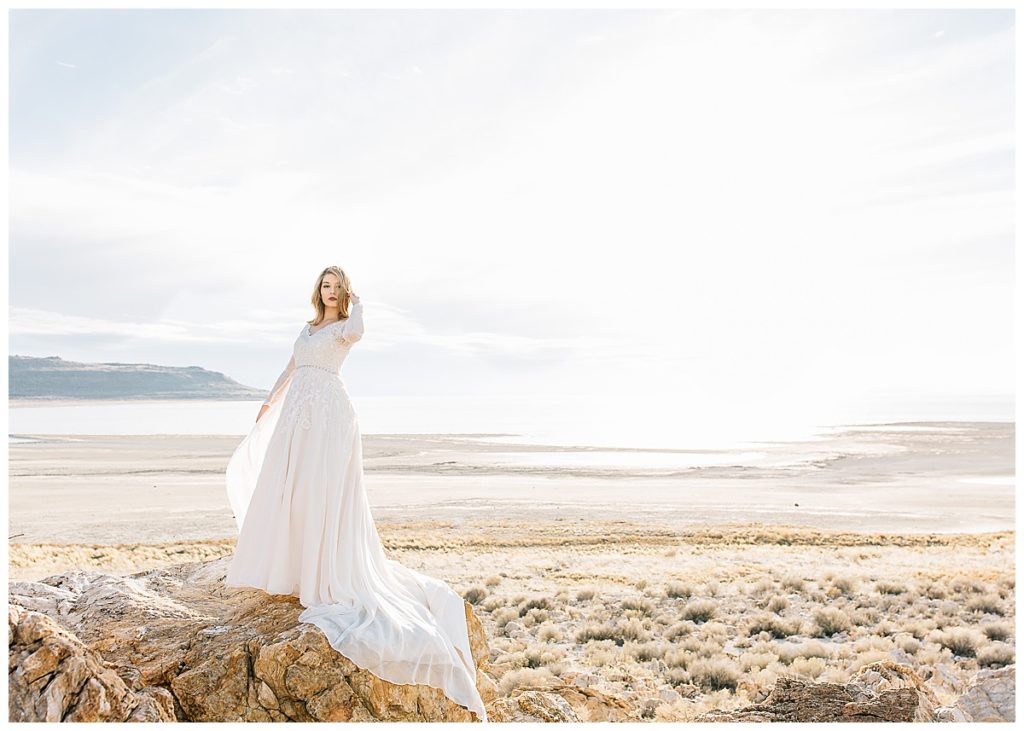 Sav | Antelope Island Bridals | Utah Wedding Photographer