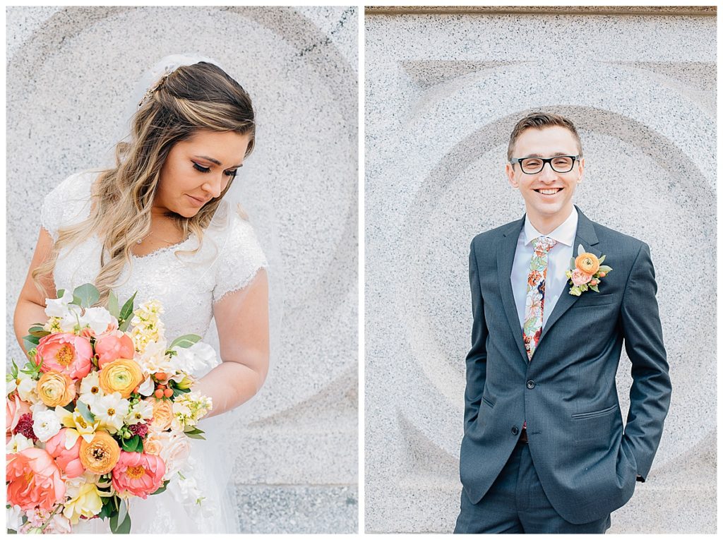 Salt Lake Temple and Shade Home and Garden Wedding | Utah Wedding Photographer