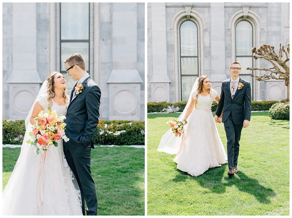 Salt Lake Temple and Shade Home and Garden Wedding | Utah Wedding Photographer