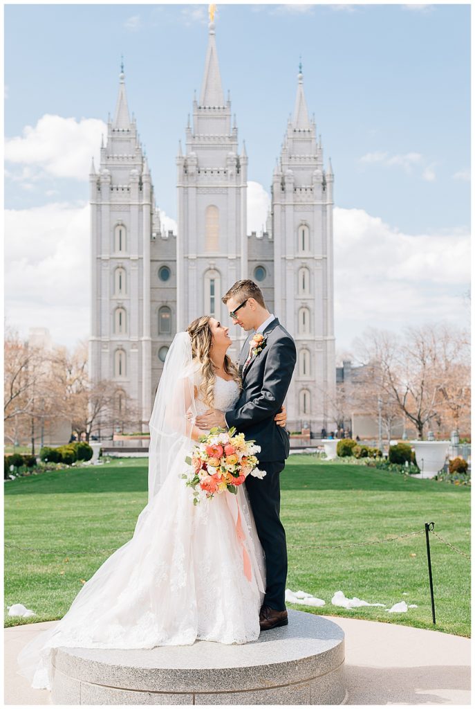 Salt Lake Temple and Shade Home and Garden Wedding | Utah Wedding Photographer