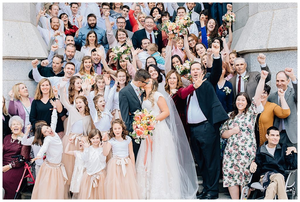 Salt Lake Temple and Shade Home and Garden Wedding | Utah Wedding Photographer