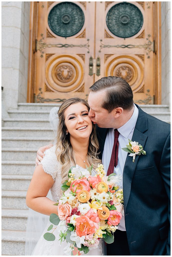 Salt Lake Temple and Shade Home and Garden Wedding | Utah Wedding Photographer