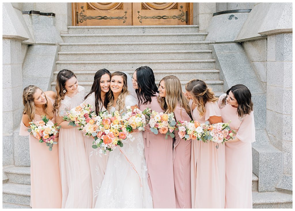 Salt Lake Temple and Shade Home and Garden Wedding | Utah Wedding Photographer