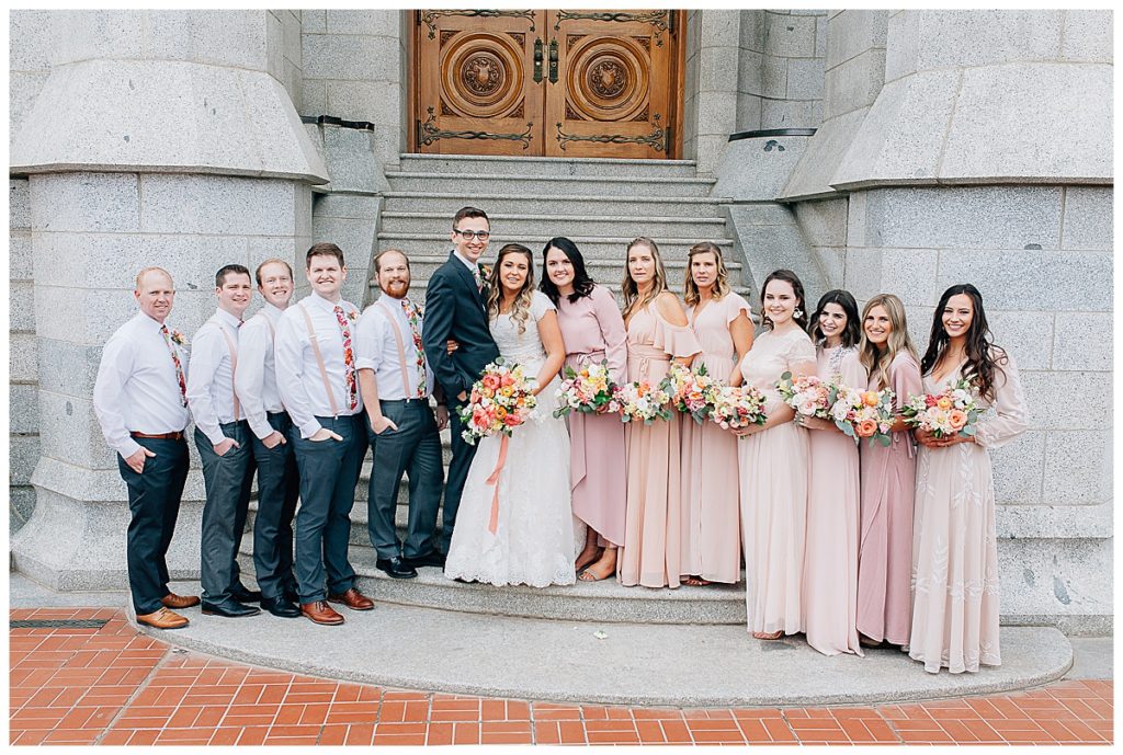 Salt Lake Temple and Shade Home and Garden Wedding | Utah Wedding Photographer