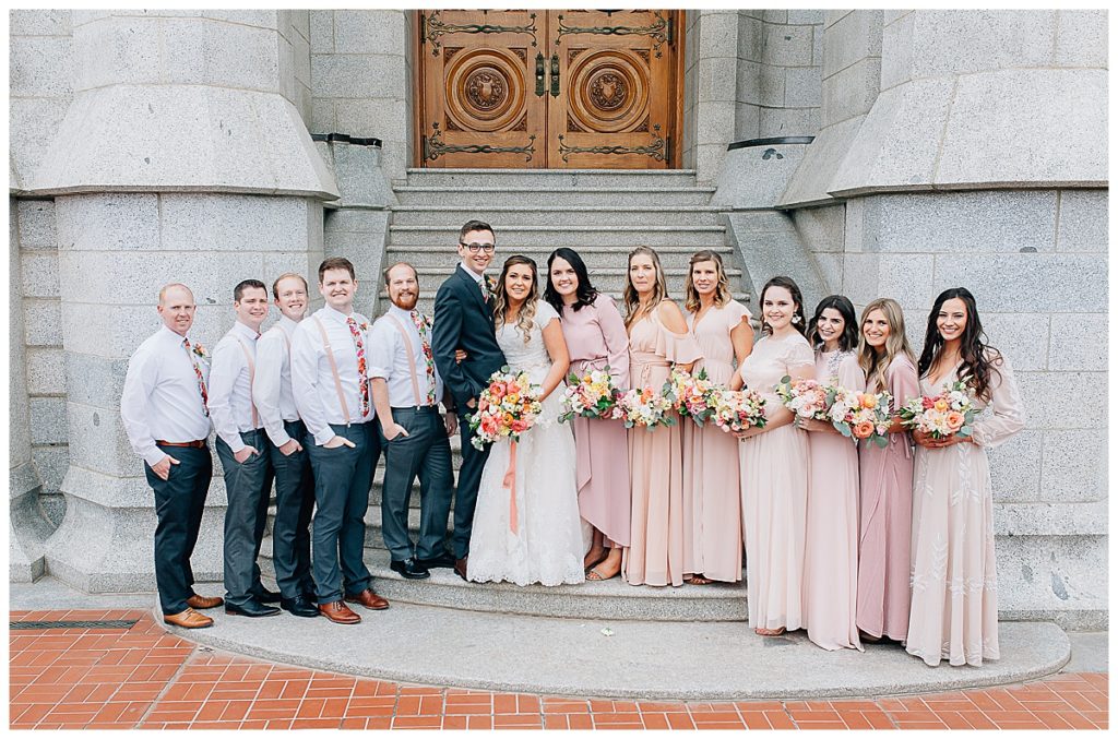 Salt Lake Temple and Shade Home and Garden Wedding | Utah Wedding Photographer