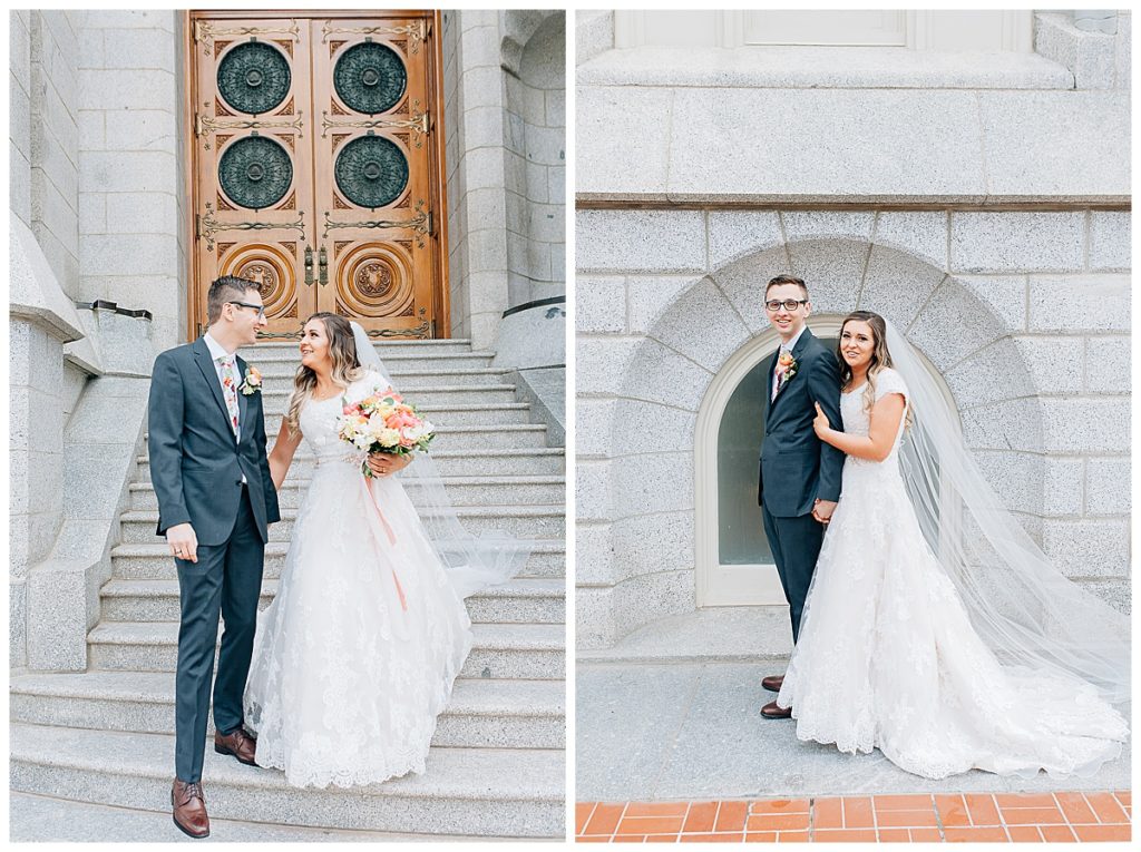 Salt Lake Temple and Shade Home and Garden Wedding | Utah Wedding Photographer