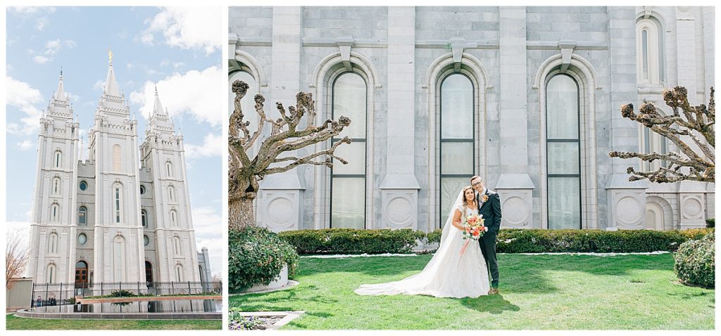 Salt Lake Temple and Shade Home and Garden Wedding | Utah Wedding Photographer