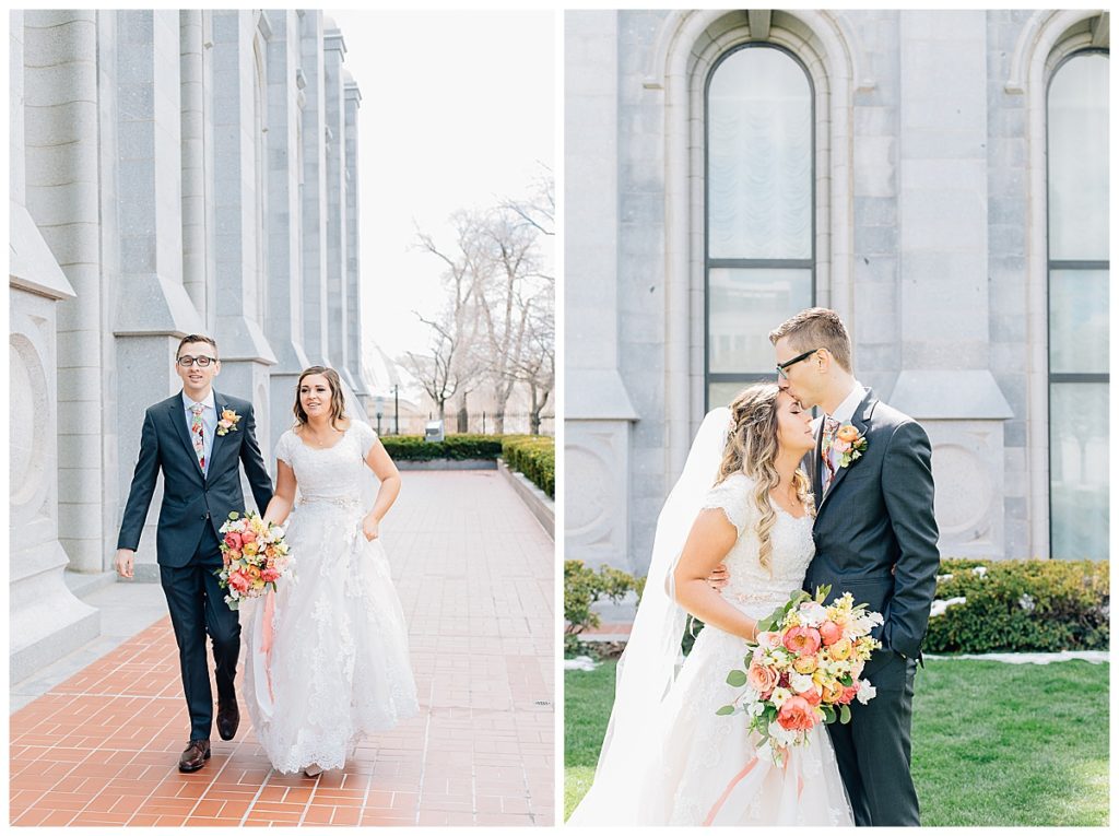 Salt Lake Temple and Shade Home and Garden Wedding | Utah Wedding Photographer