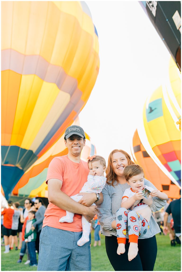 Provo Balloon Festival Family Pictures | July Fourth