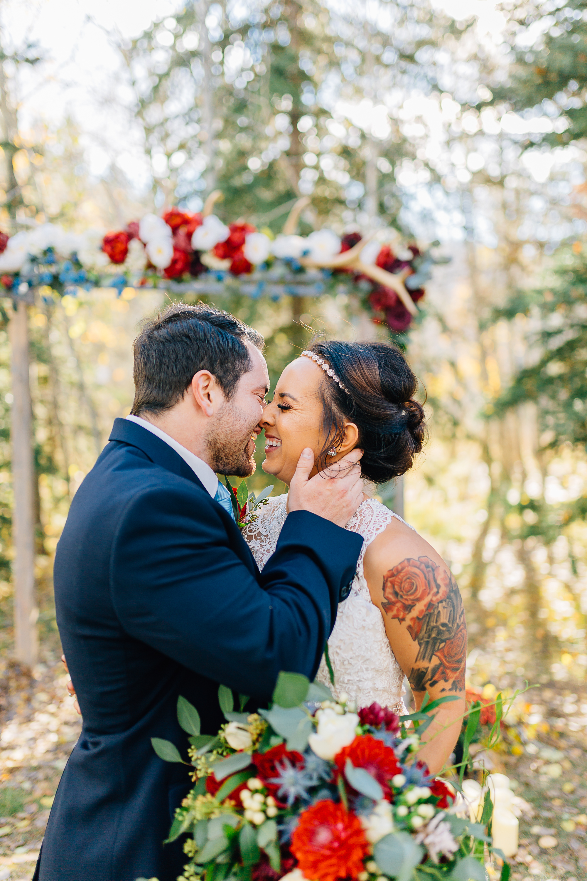 Fall Cabin Wedding | David + Kadi