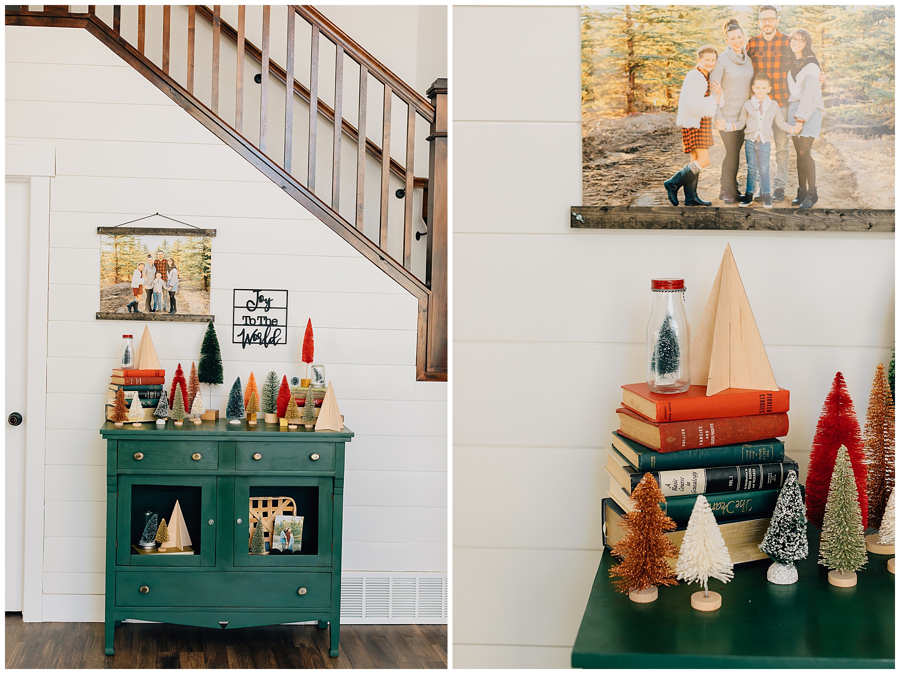 Brush Bottle Christmas Tree Display Inspiration | 