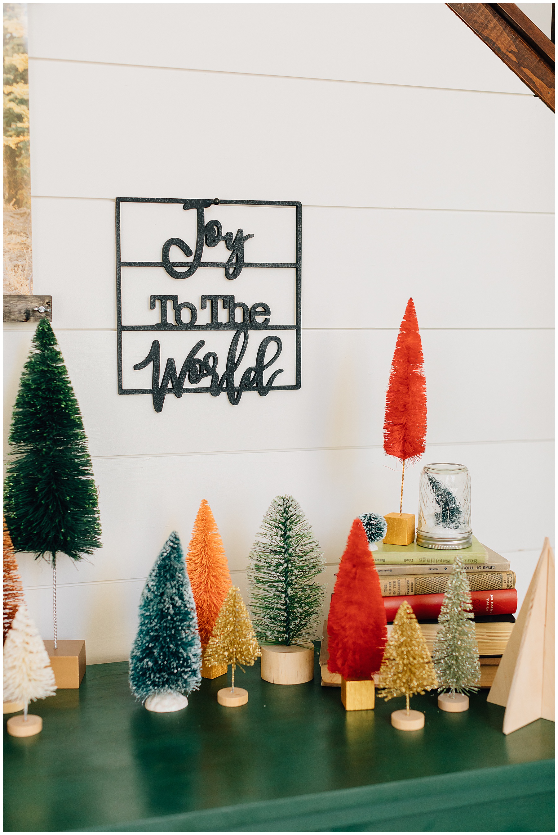 Brush Bottle Christmas Tree Display Inspiration | 