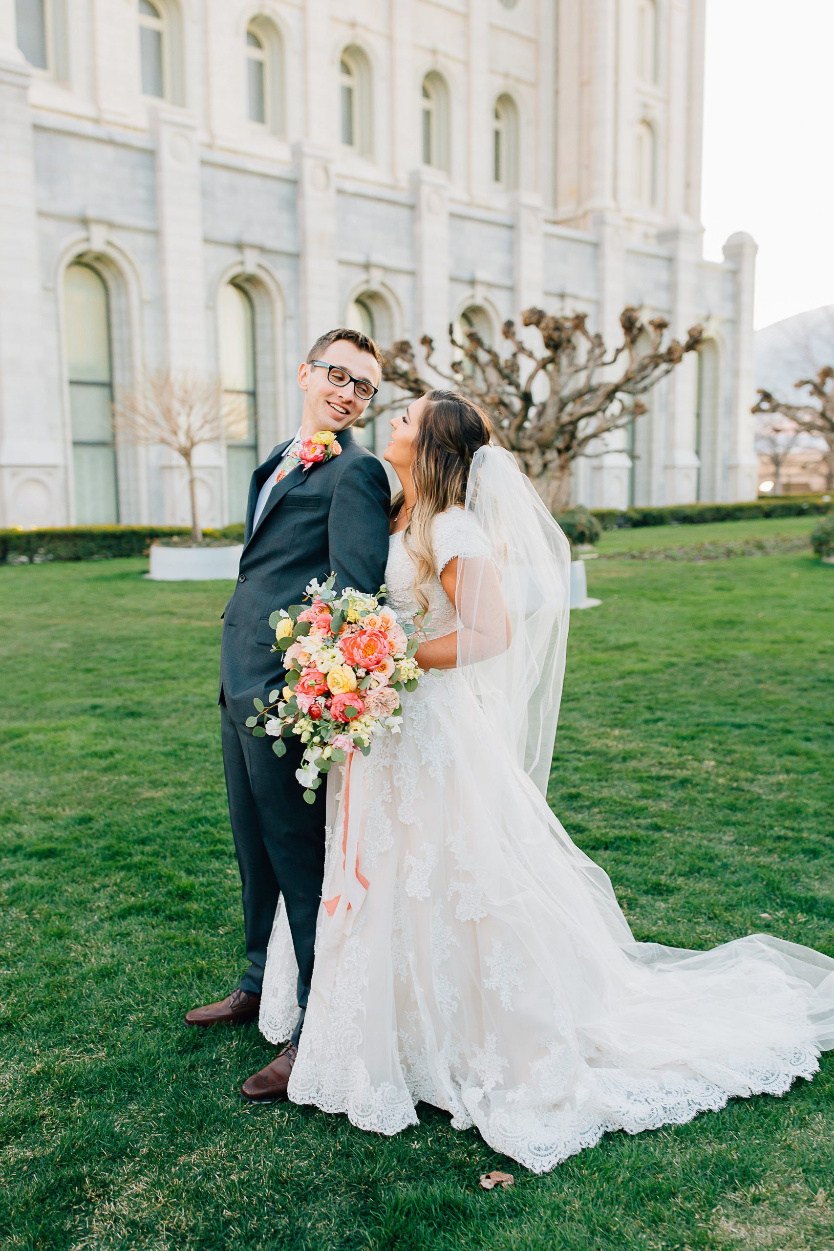 March Wedding at the Salt Lake Temple