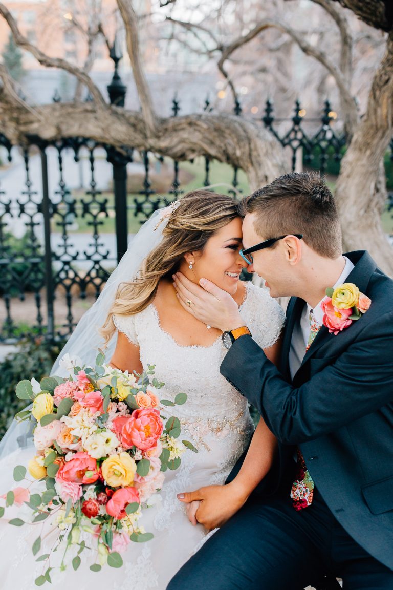 March Wedding at the Salt Lake Temple