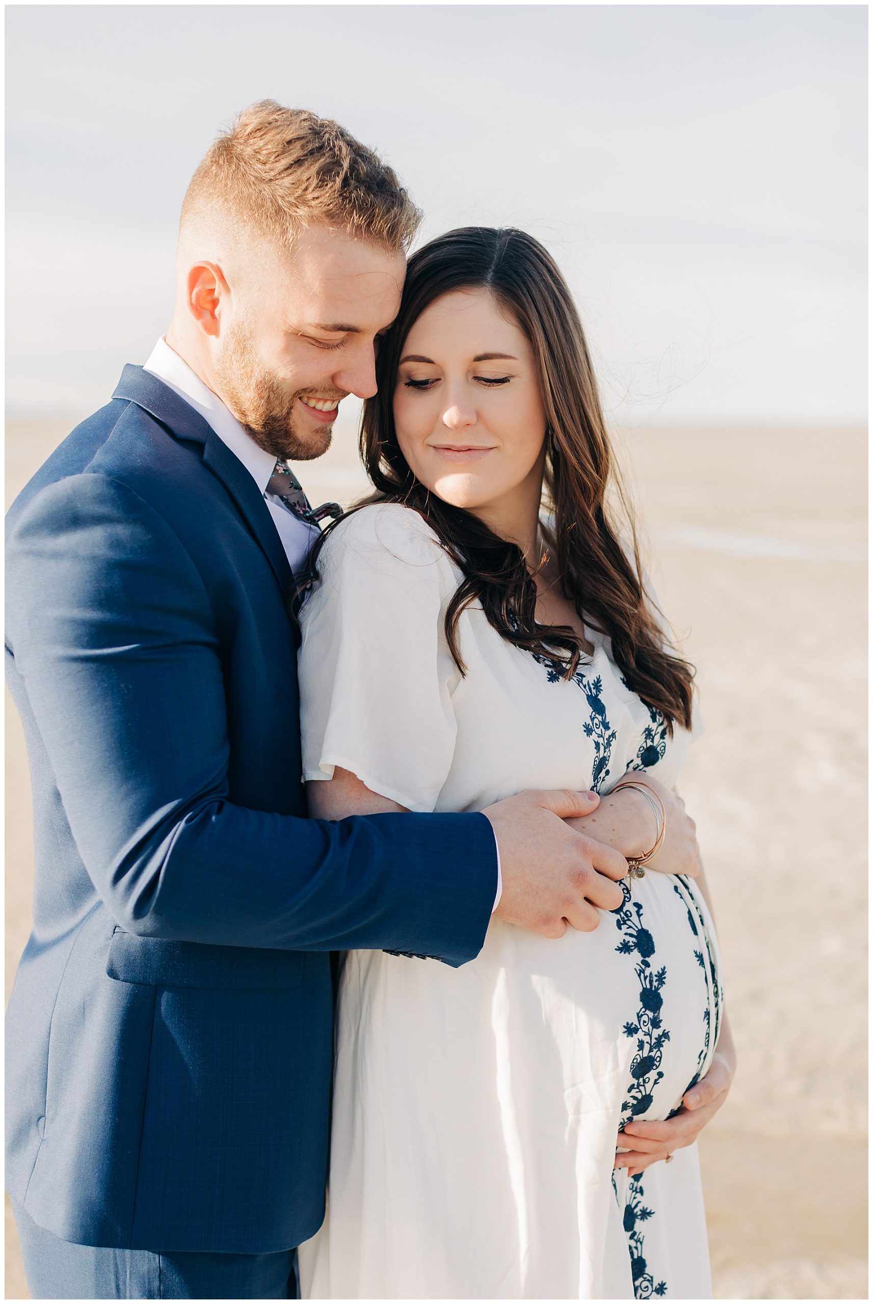 Great Salt Air Maternity Session | Aubree + Tyler