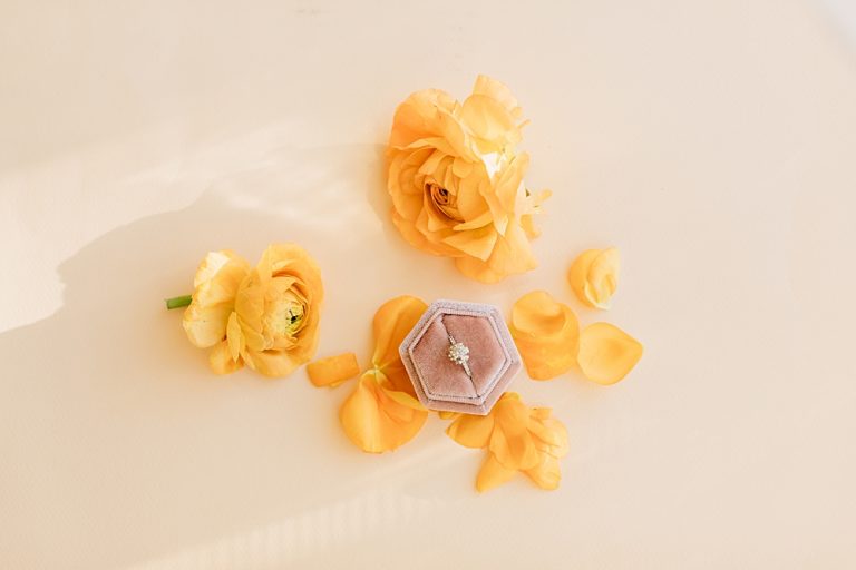 Styled Ring Box Flat Lay | Utah Wedding Photographer