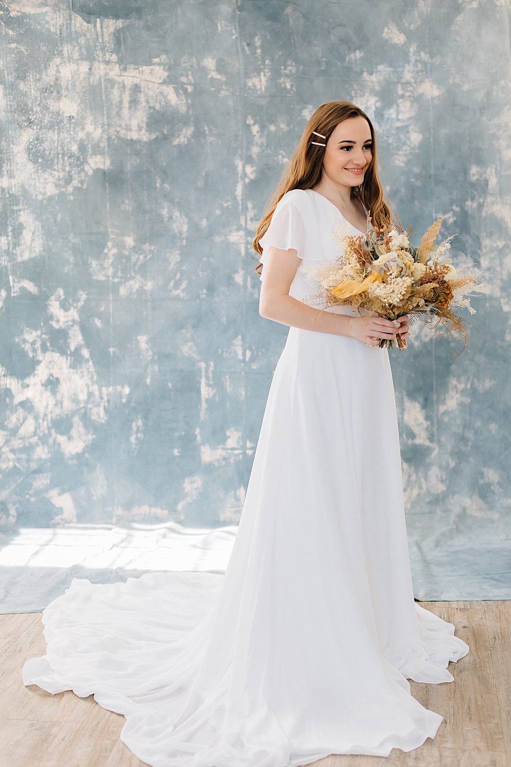 Painted Canvas Backdrop Shoot | Bridal Portraits