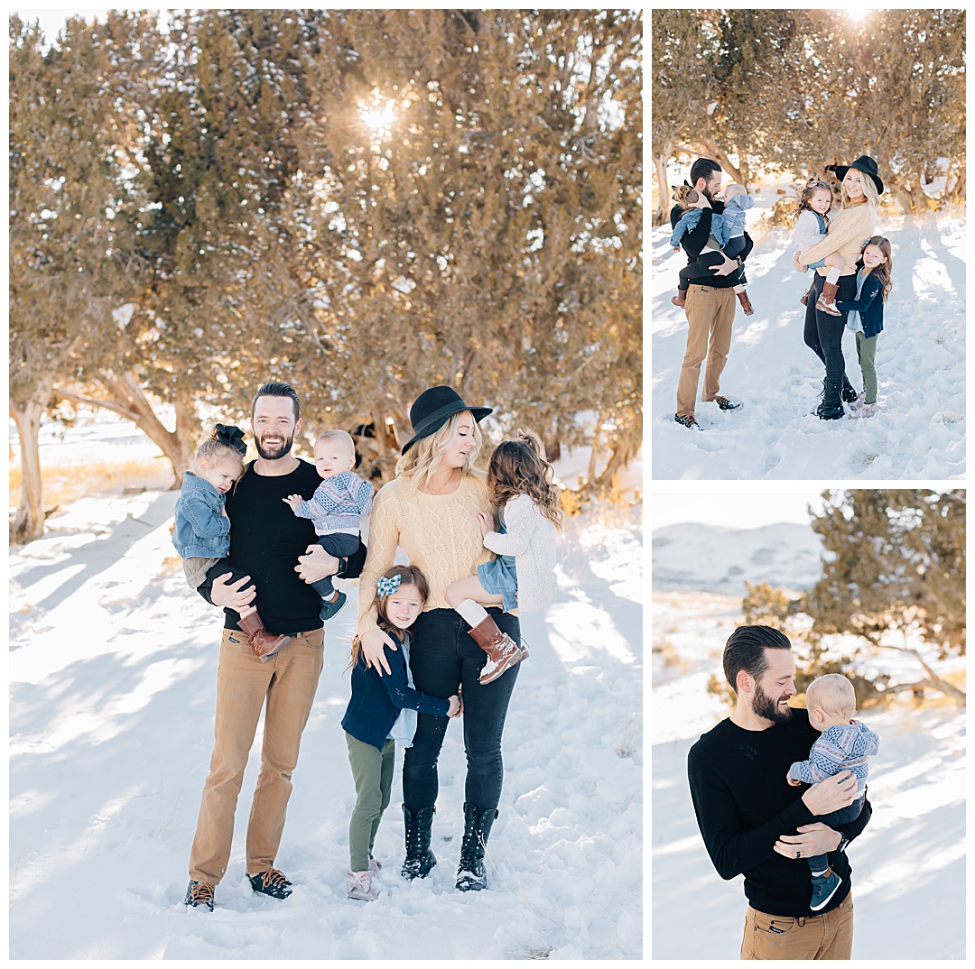 Family Pictures in the Snow | Jorgensen Family