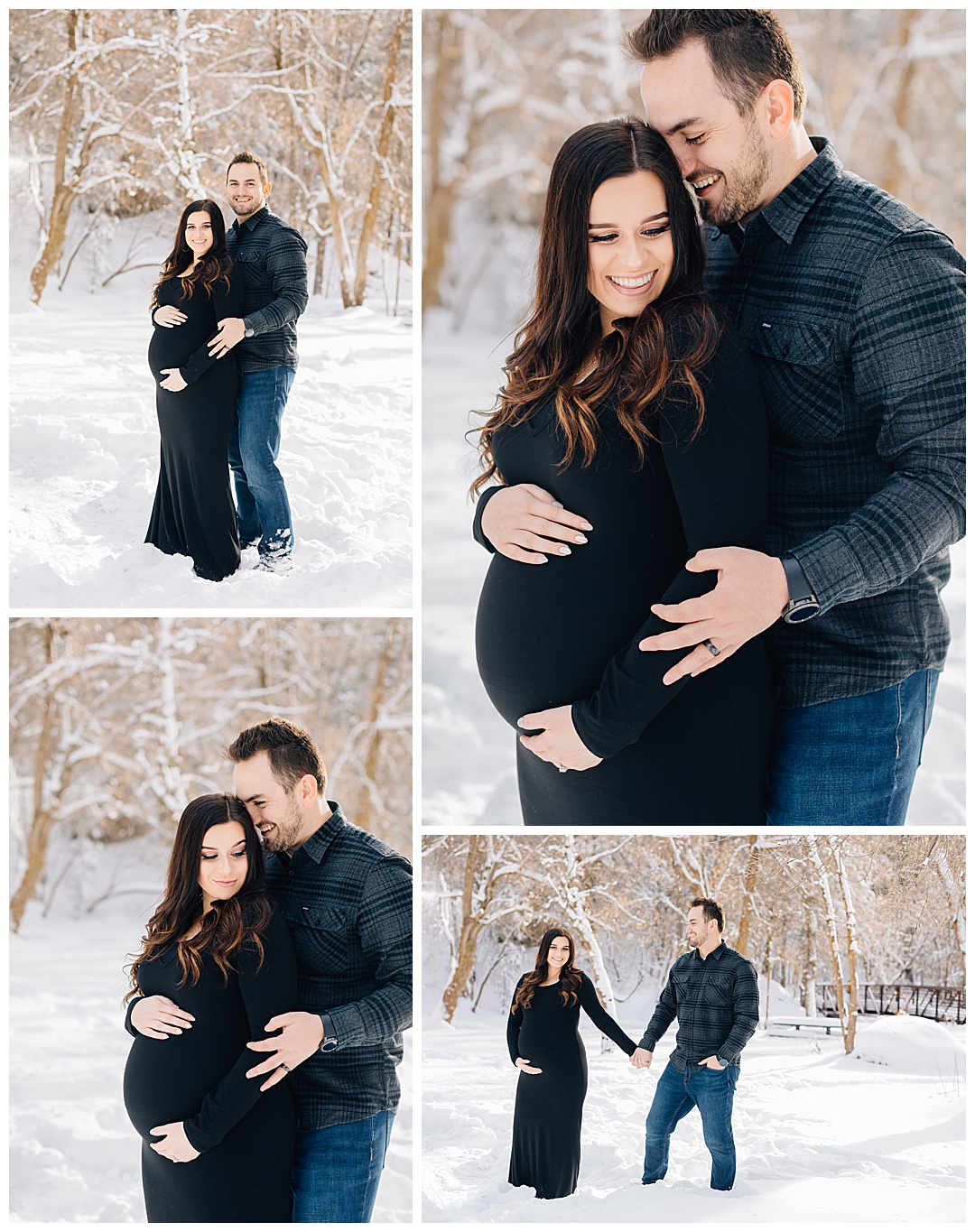 Snowy Maternity Session | Tibble Fork