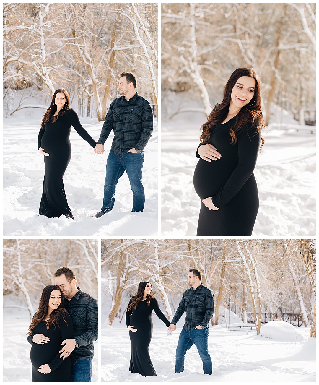 Snowy Maternity Session | Tibble Fork