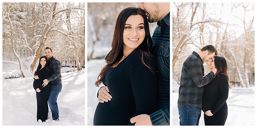 Snowy Maternity Session | Tibble Fork