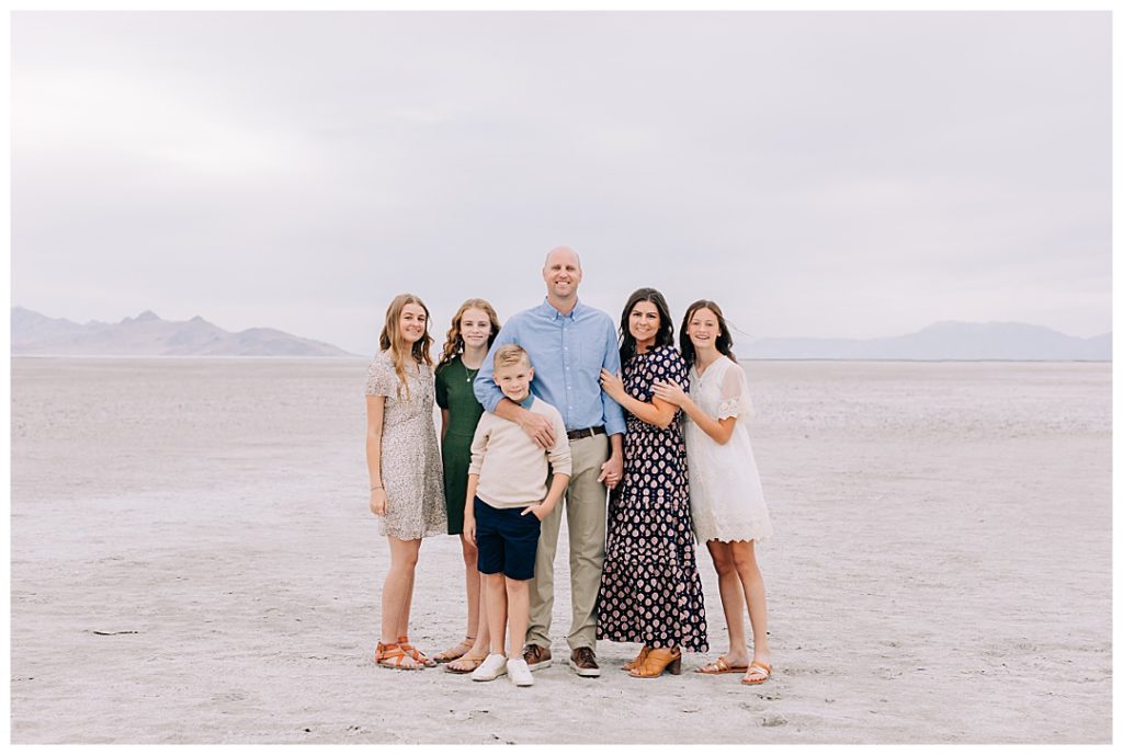 Cloudy Family Pictures at the Saltair | Johnson