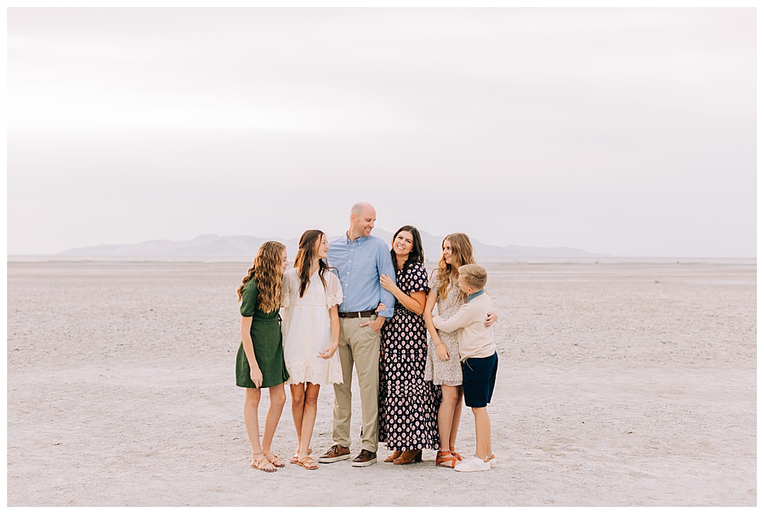 Cloudy Family Pictures at the Saltair | Johnson