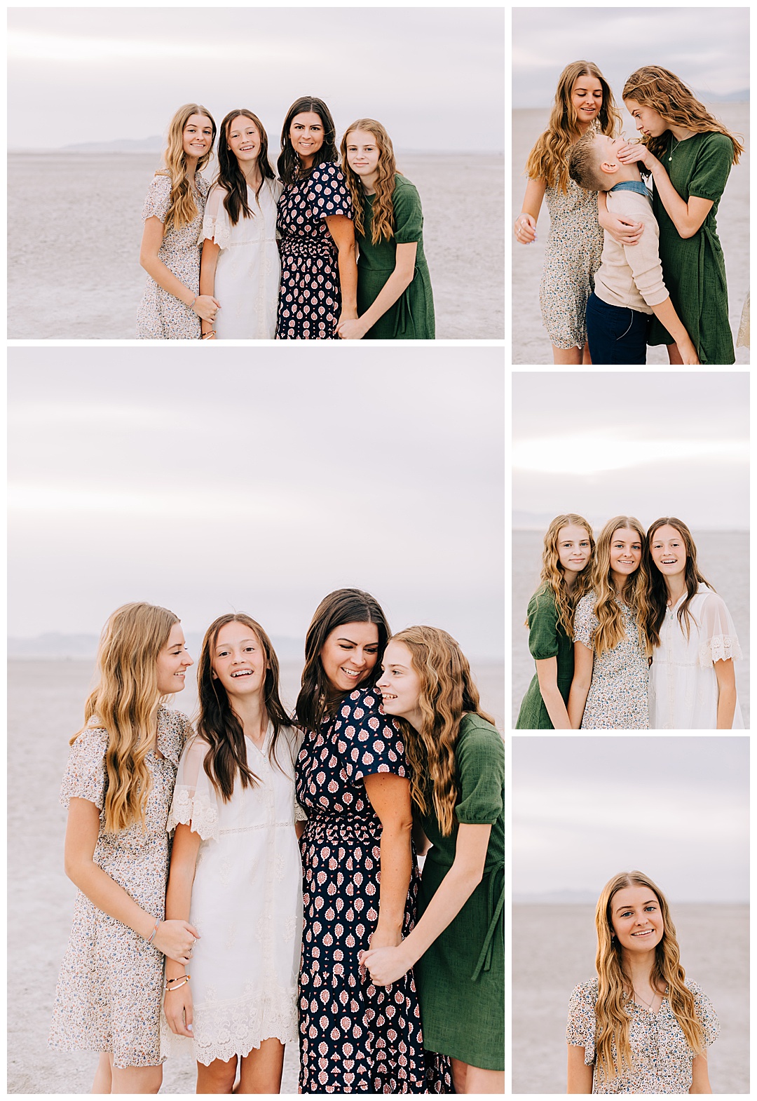 Cloudy Family Pictures at the Saltair | Johnson