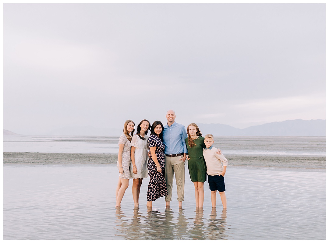 Cloudy Family Pictures at the Saltair | Johnson