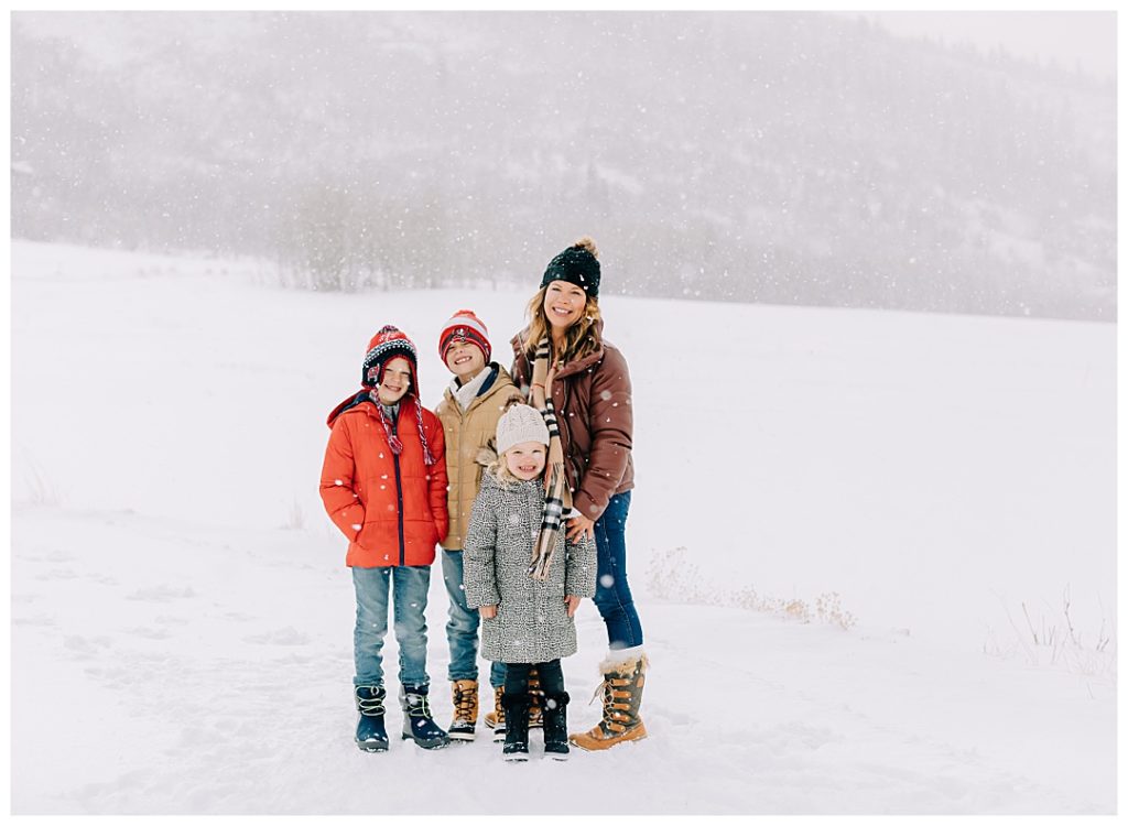 Park City Snowy Pictures | Blanton Family