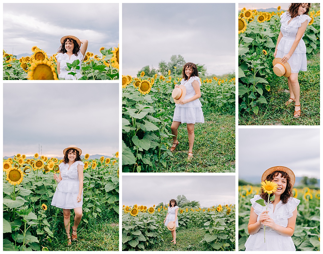 Sunflower Field Senior Pictures | Amalia