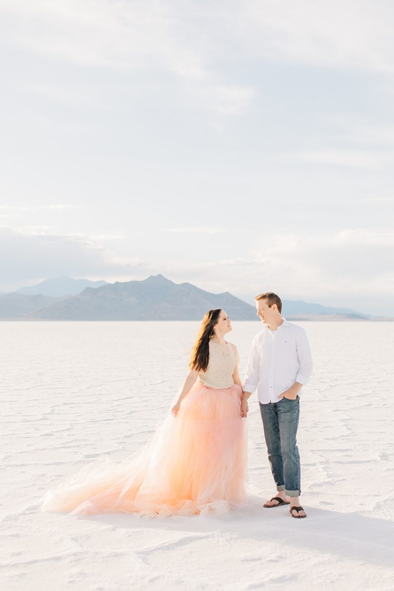 Bonneville Salt Flats Engagement Session | Utah Photographer