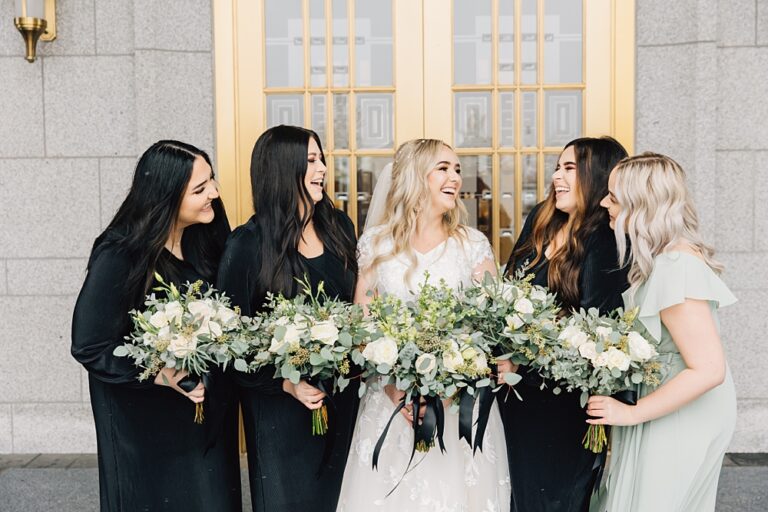 Austin + Tristyn | Snowy Draper Temple Wedding - Truly Photography