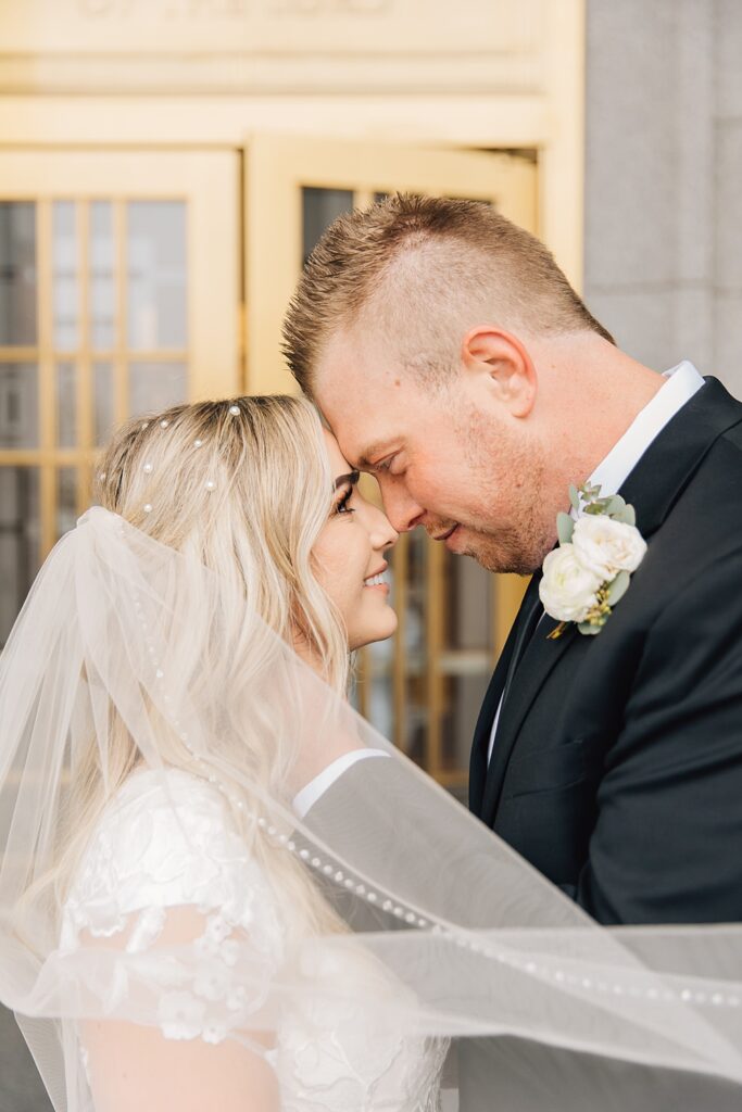 Austin + Tristyn | Snowy Draper Temple Wedding - Truly Photography