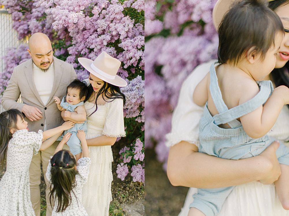 Lilac Bush Family Pictures | Bluffdale Photographer