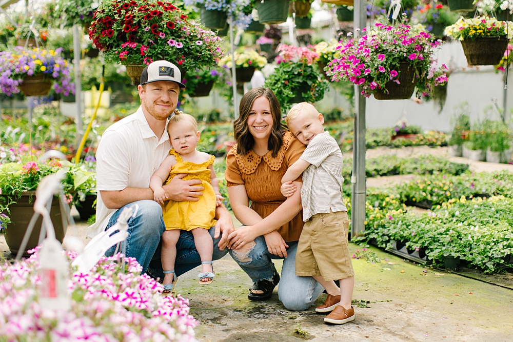 Family Photos at Cook's Greenhouse | Orem Photographer
