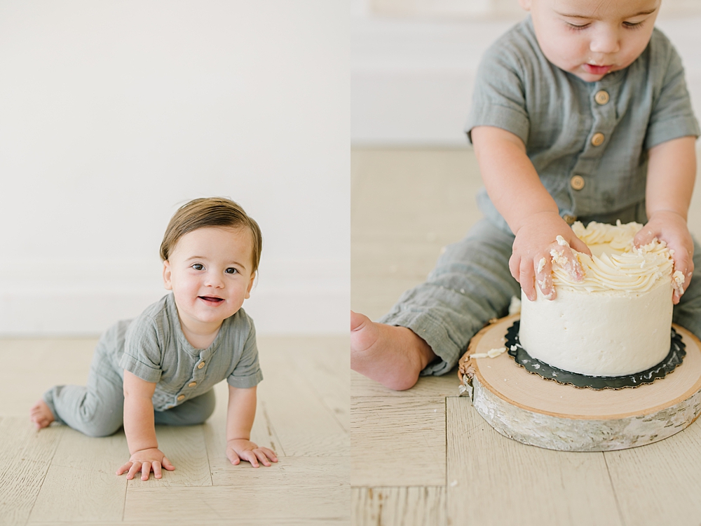 Herriman Cake Smash Photographer | Baby H