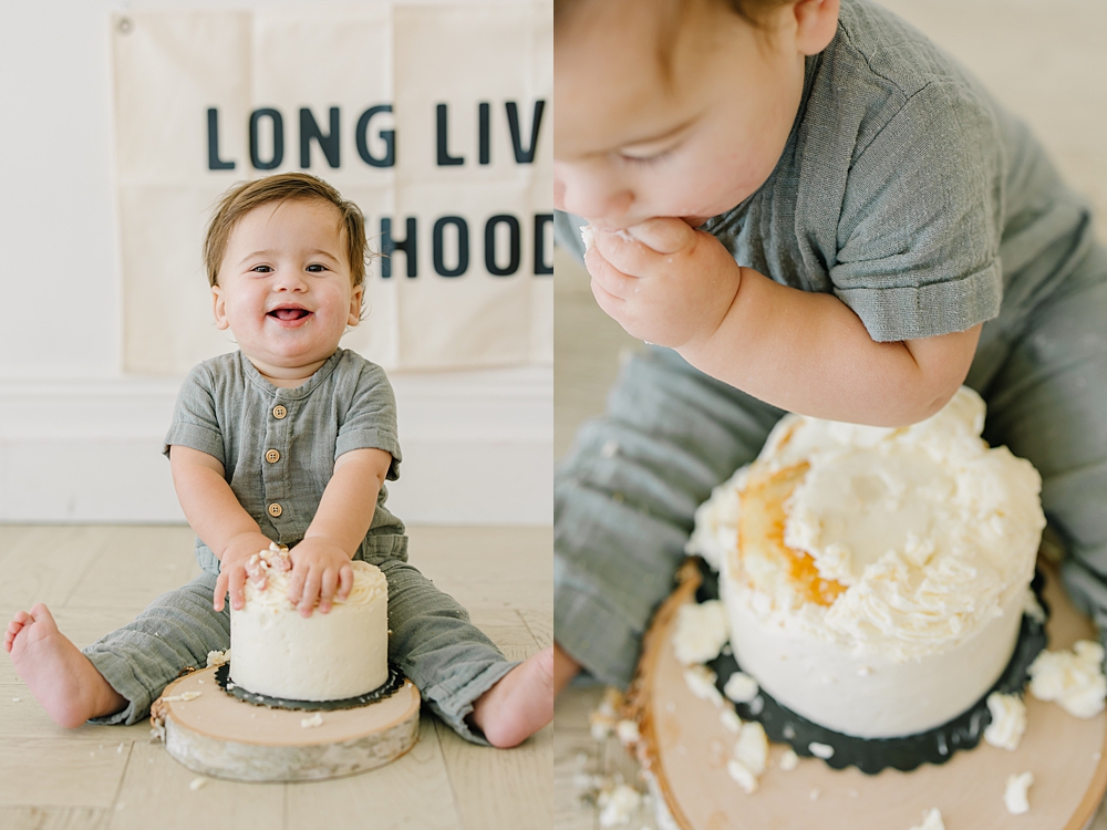 Herriman Cake Smash Photographer | Baby H