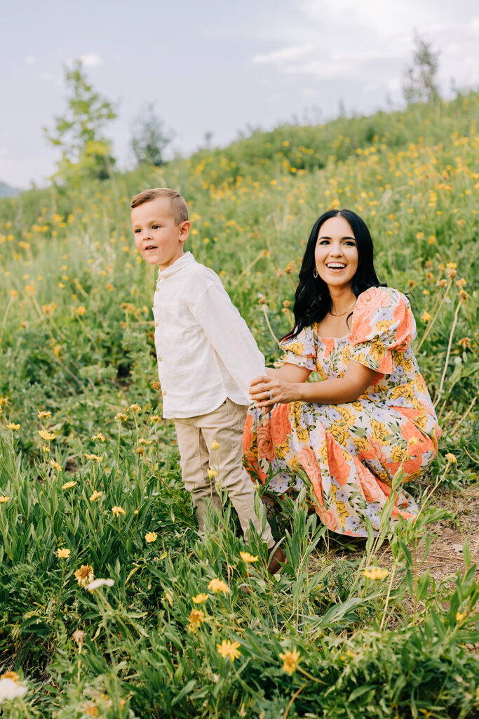 Flower Field Family Pictures | Salt Lake Photographer